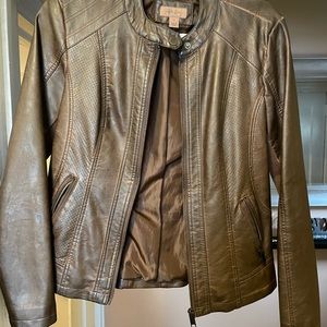 Moto style brown jackets